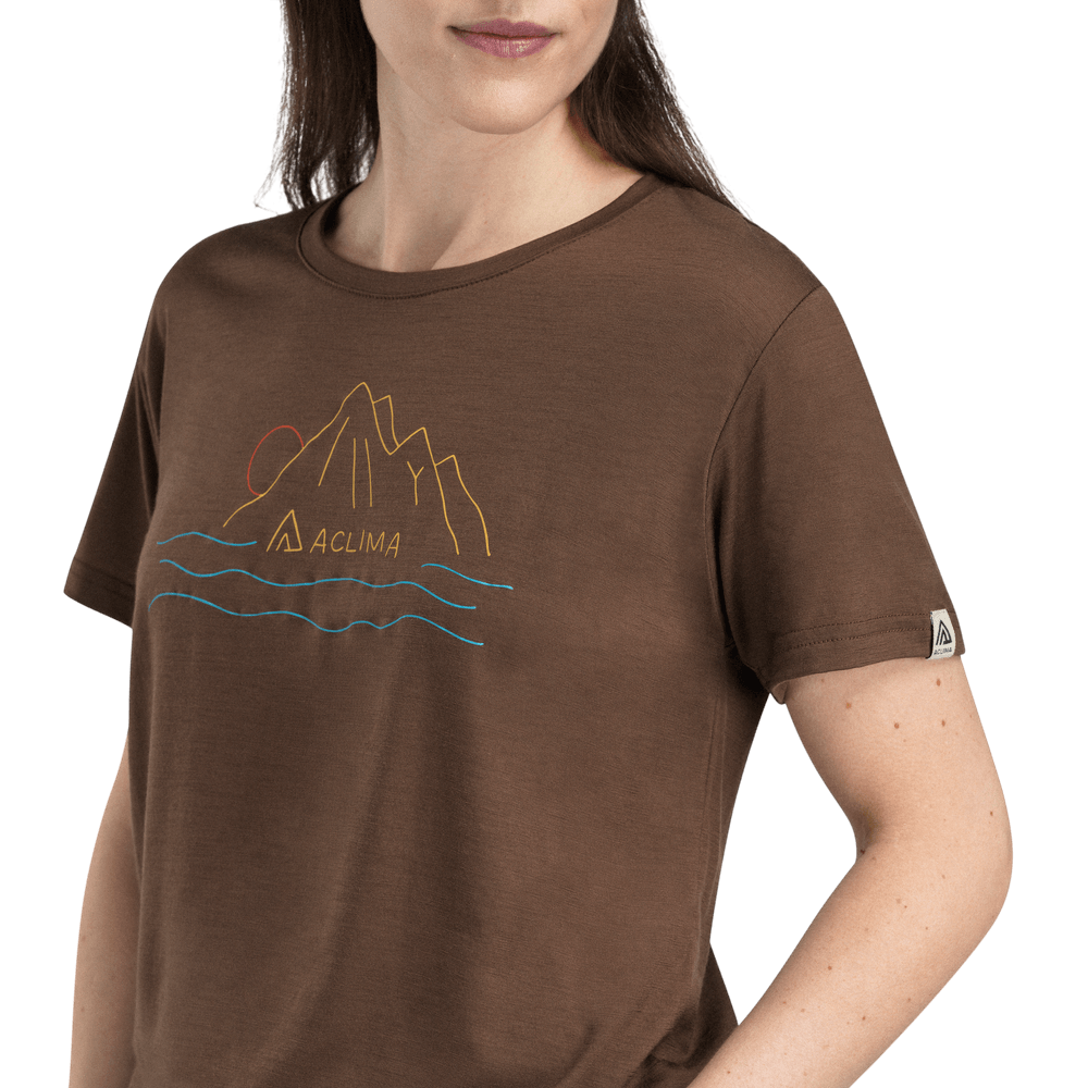 LightWool 140 Classic Tee Sunset W's Dark Earth, view: 2