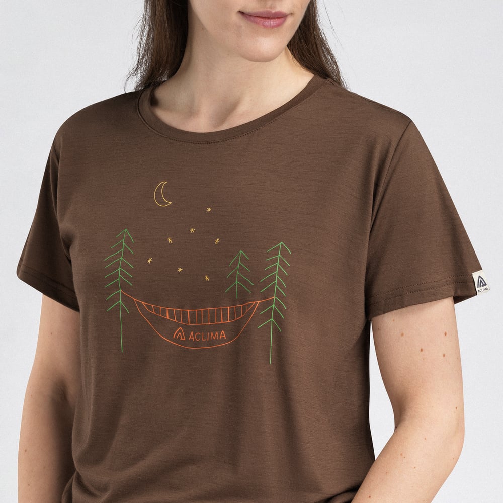 LightWool 140 Classic Tee Forest W's Dark Earth, view: 2