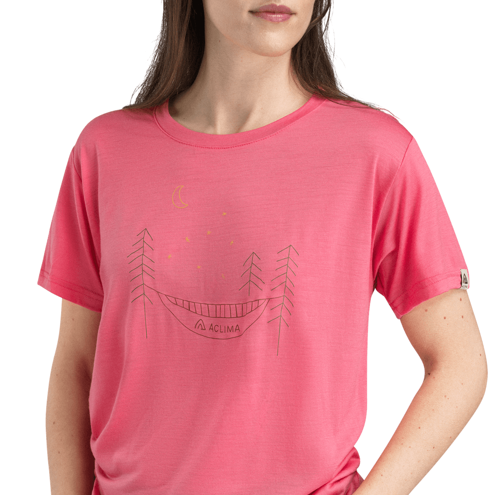 LightWool 140 Classic Tee Forest W's Sun Kissed Coral, view: 2