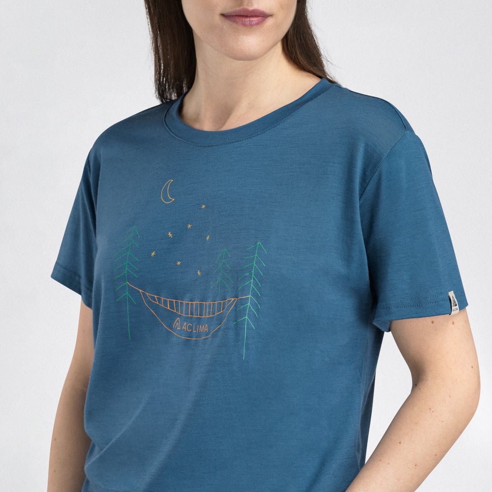 LightWool 140 Classic Tee Forest W's Blue Fusion, view: 2