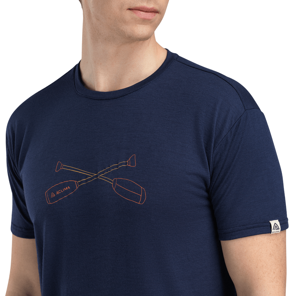 LightWool 140 Classic Tee Oars M's Navy Blazer, view: 2