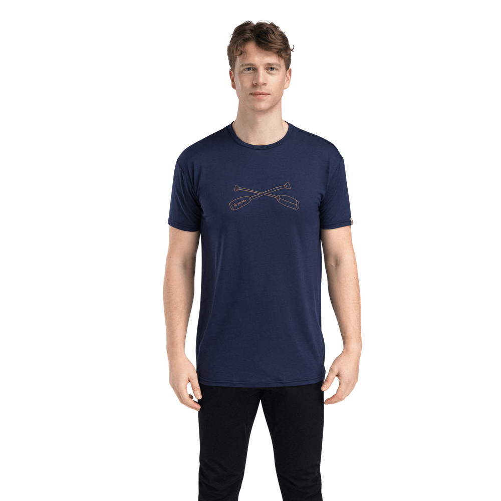 productCard.productImage: LightWool 140 Classic Tee Oars M's Navy Blazer