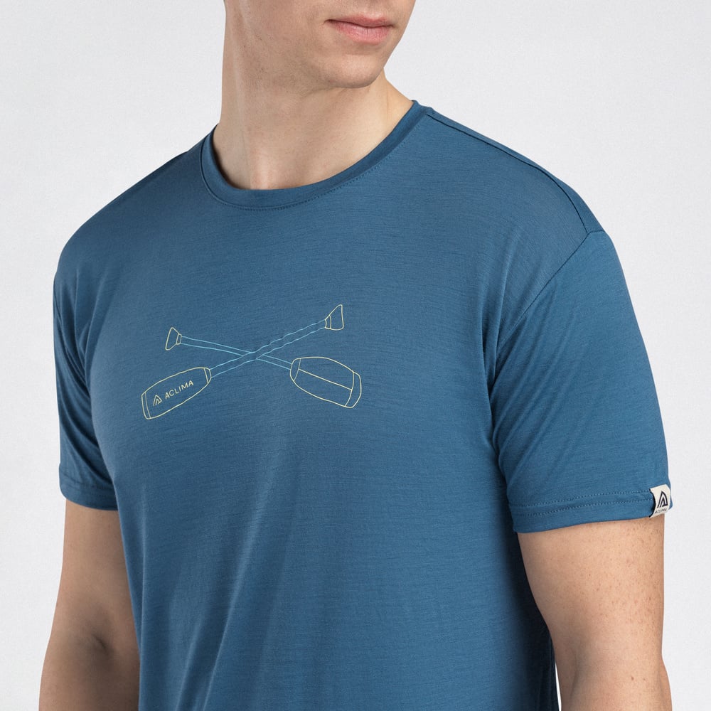 LightWool 140 Classic Tee Oars M's Blue Fusion, view: 2