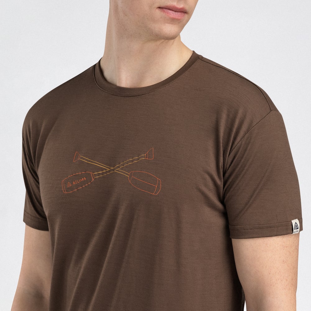 LightWool 140 Classic Tee Oars M's Dark Earth, view: 2