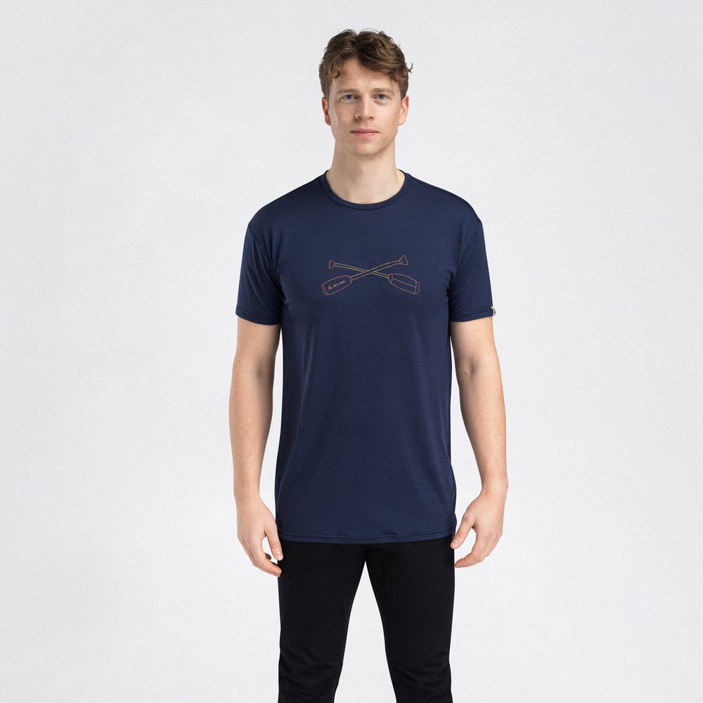 LightWool 140 Classic Tee Oars M's Navy Blazer, view: 0
