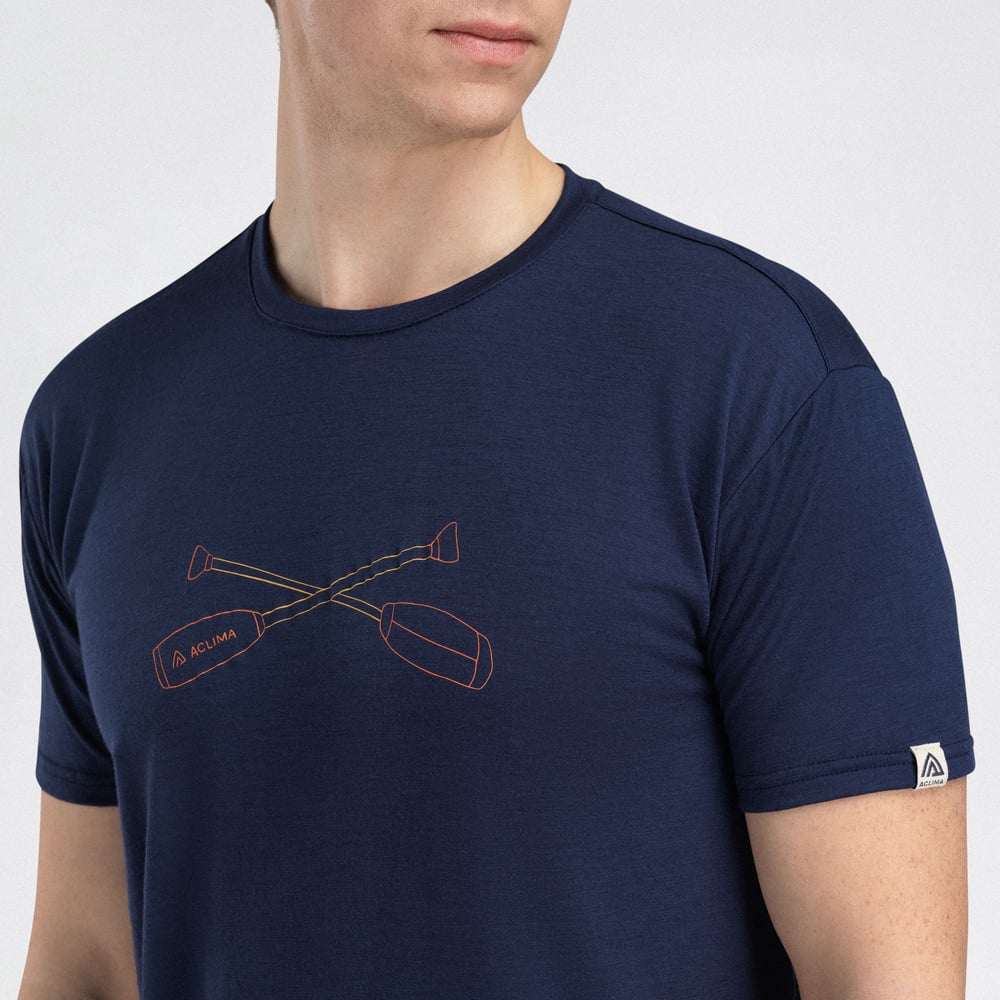 LightWool 140 Classic Tee Oars M's Navy Blazer, view: 2