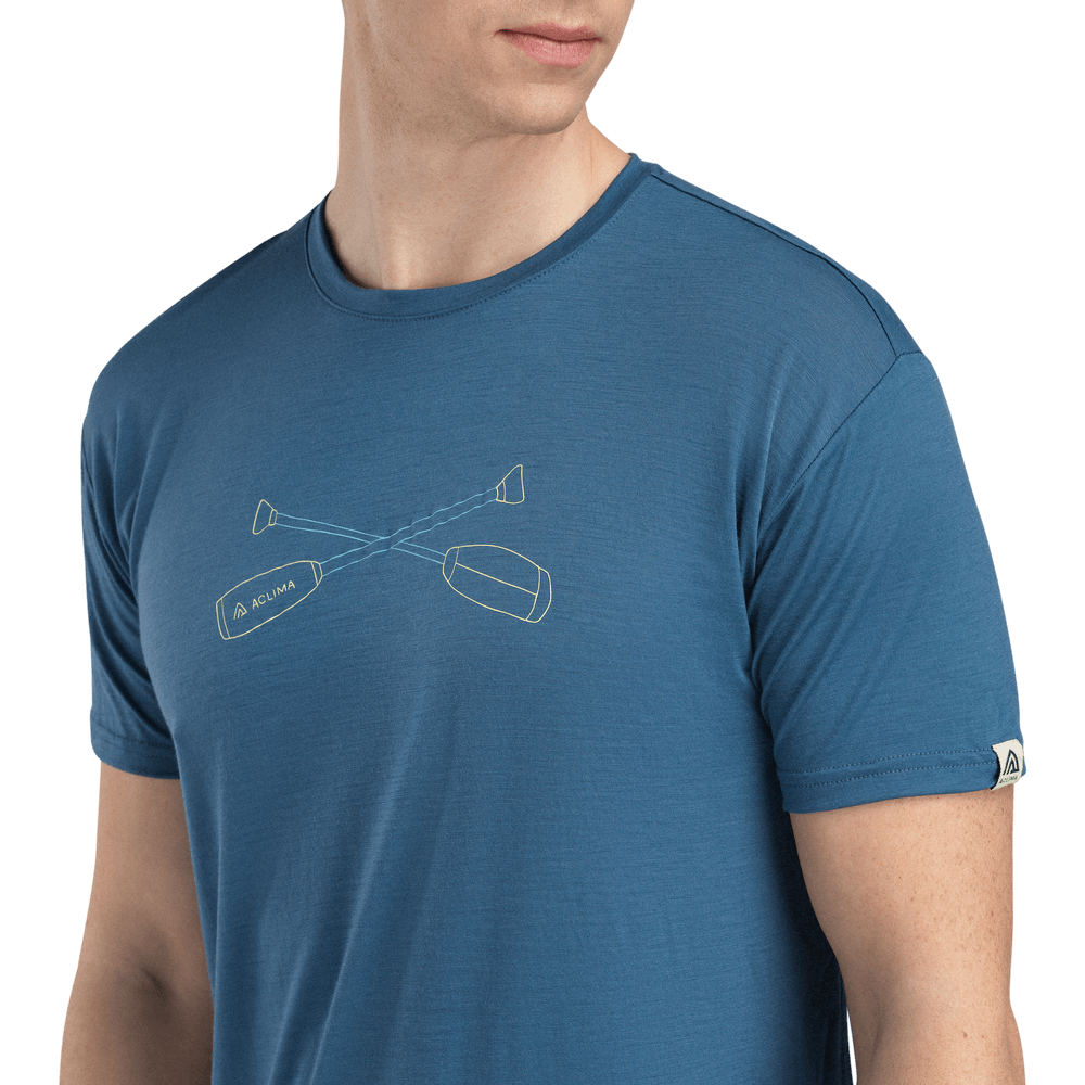 LightWool 140 Classic Tee Oars M's Blue Fusion, view: 2