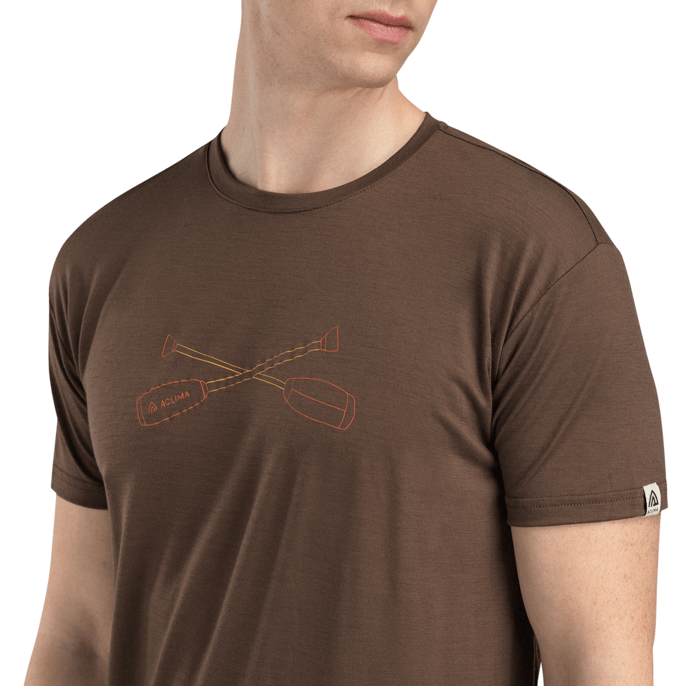 LightWool 140 Classic Tee Oars M's Dark Earth, view: 2
