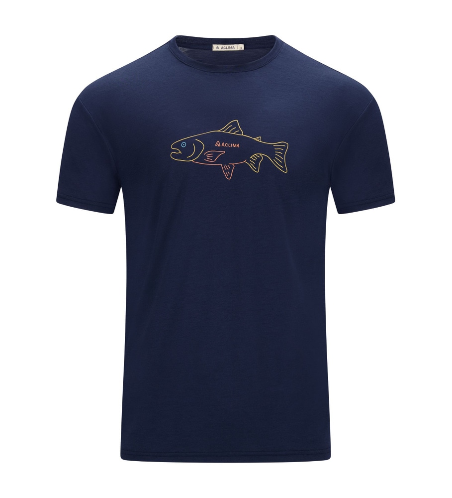 LightWool 140 Classic Tee Salmon M's Navy Blazer, view: 3