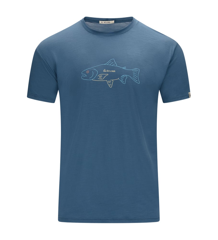 LightWool 140 Classic Tee Salmon M's Blue Fusion, view: 3