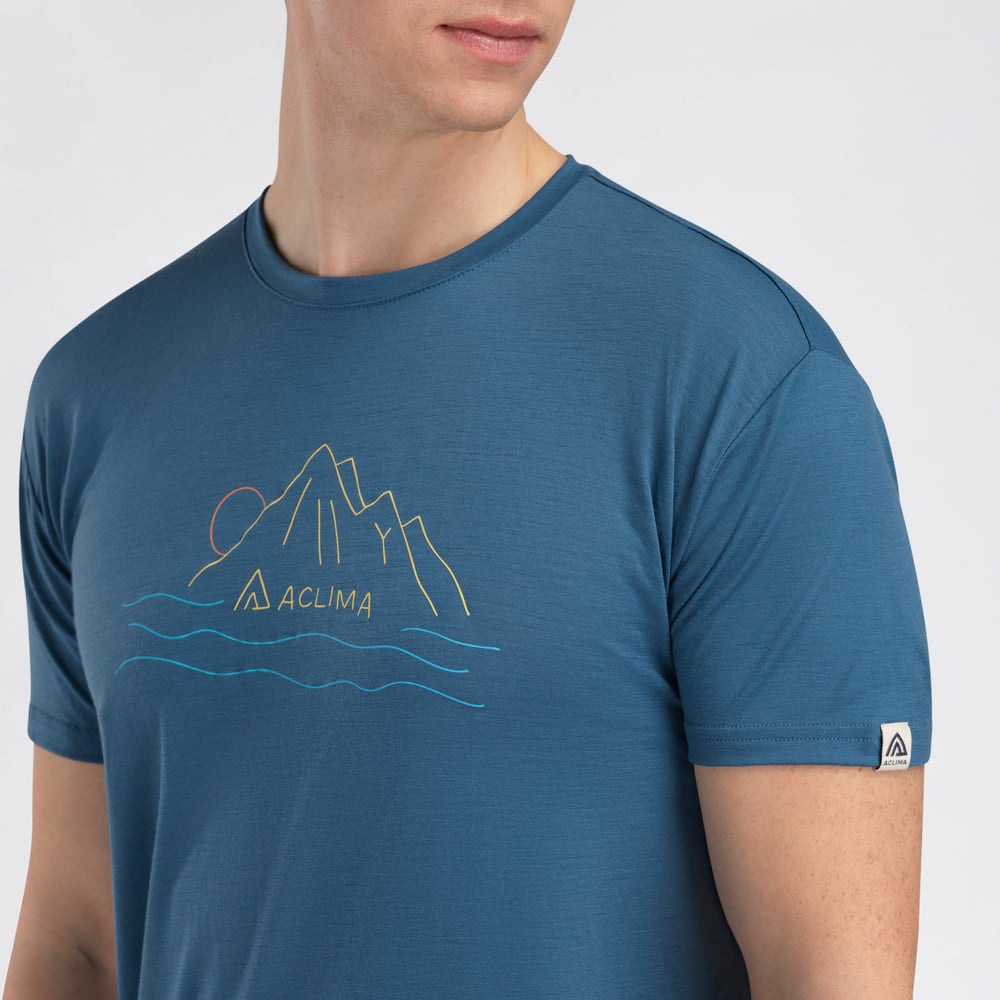 LightWool 140 Classic Tee Sunset M's Blue Fusion, view: 2