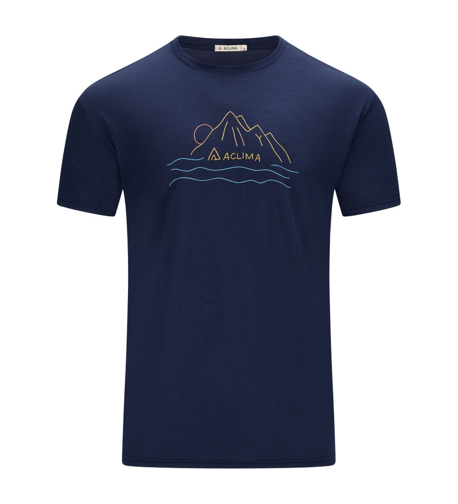 LightWool 140 Classic Tee Sunset M's Navy Blazer, view: 3