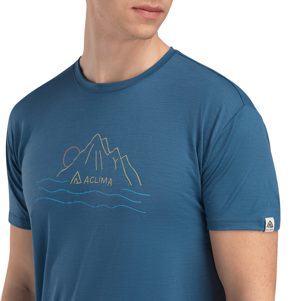 LightWool 140 Classic Tee Sunset M's Blue Fusion, view: 2