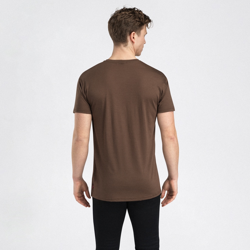 LightWool 140 Classic Tee Sunset M's Dark Earth, view: 1