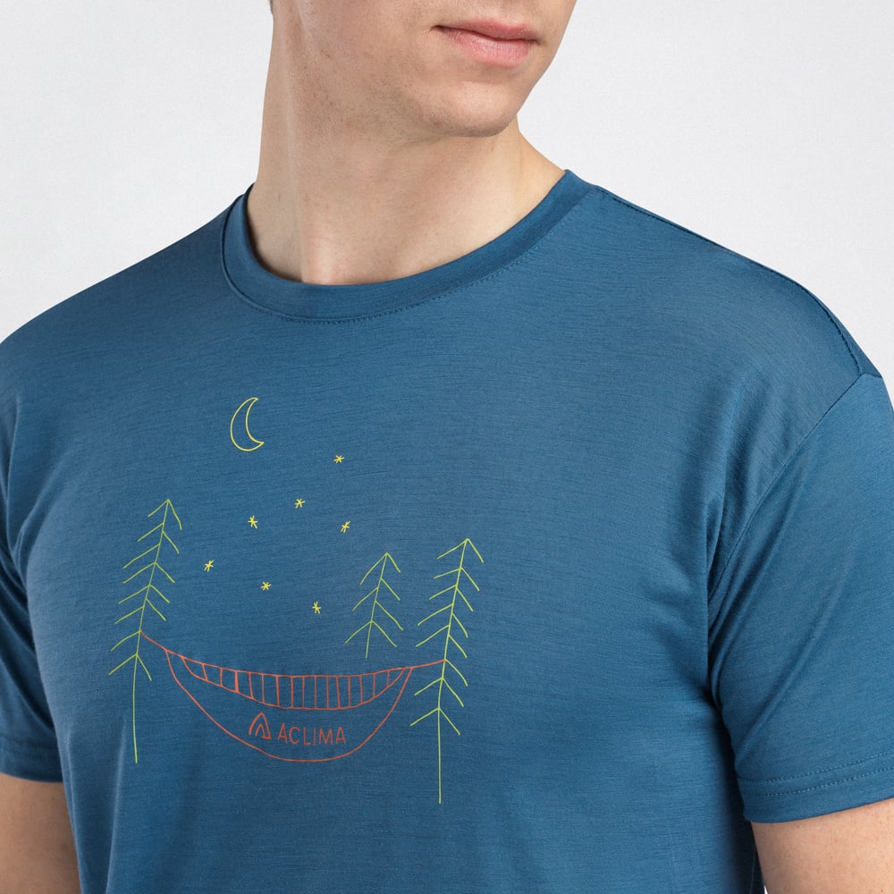 LightWool 140 Classic Tee Forest M's Blue Fusion, view: 2