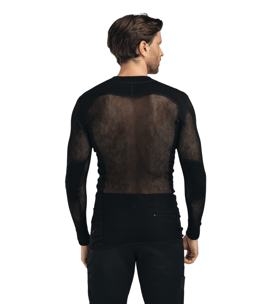 WoolNet Original Crewneck M's Jet Black, view: 2