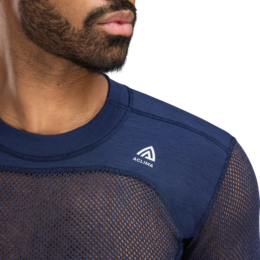 WoolNet Original Crewneck M's Navy Blazer, view: 2