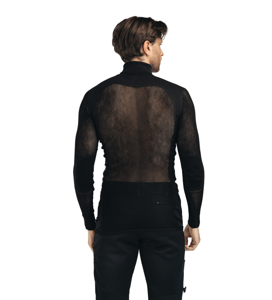 WoolNet Original Polo M's Jet Black, view: 2