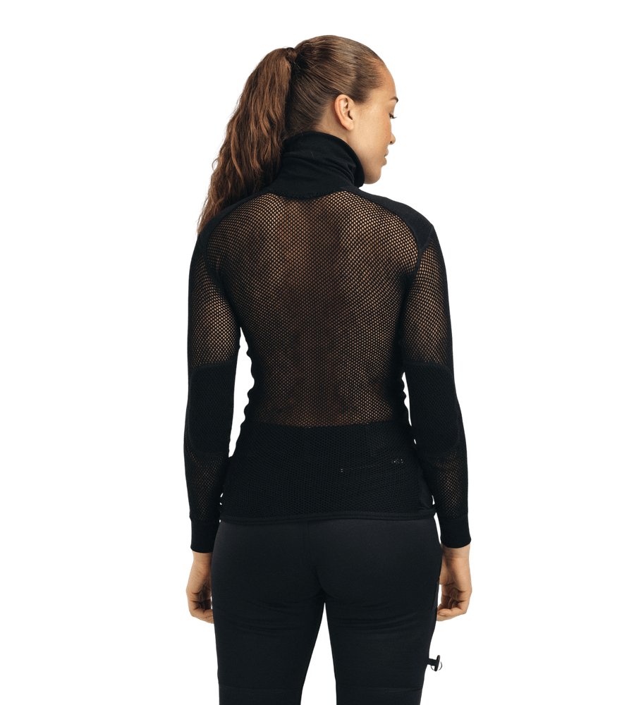 WoolNet Original Polo W's Jet Black, view: 2