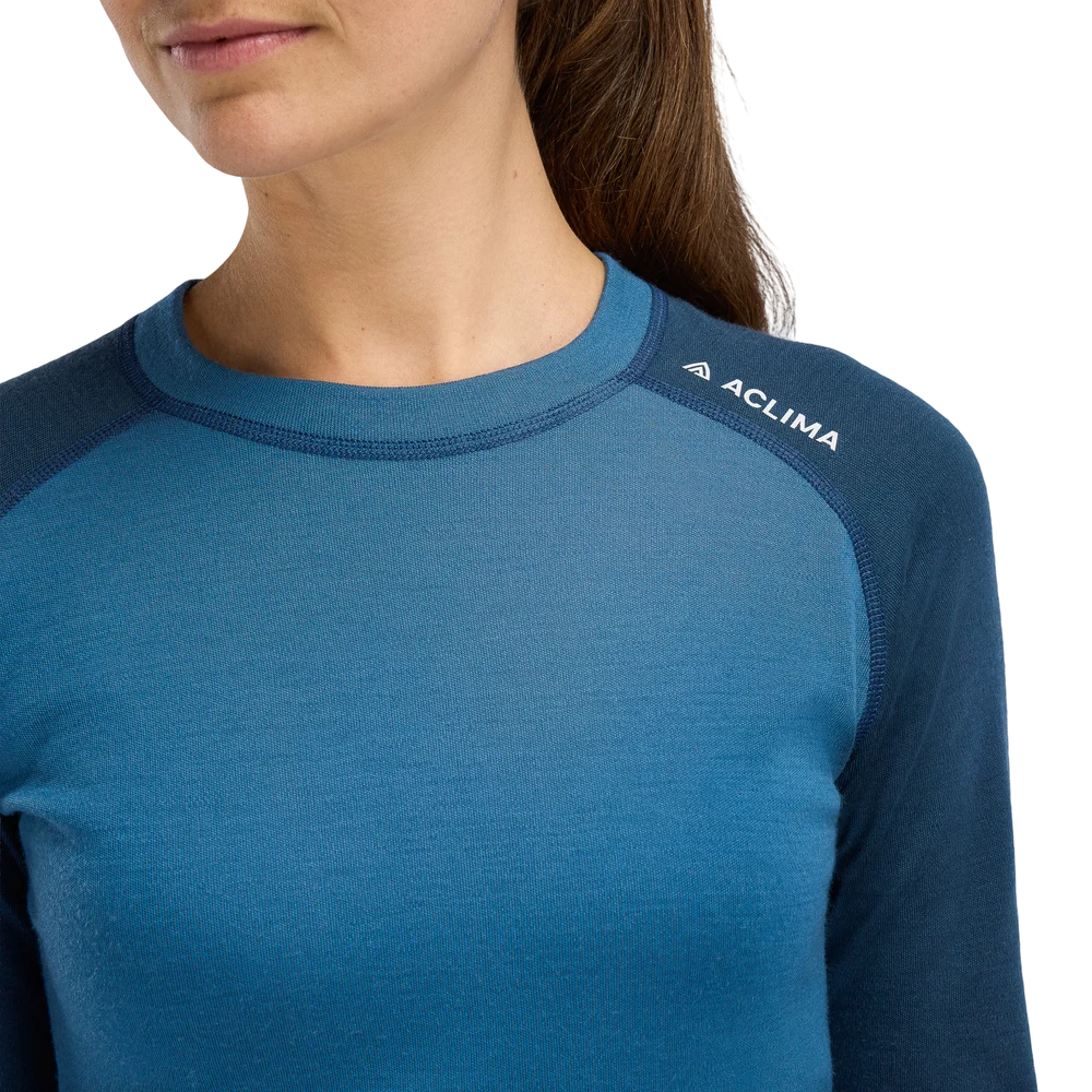 WarmWool Crewneck W's Blue Fusion/Midnight Navy, view: 2
