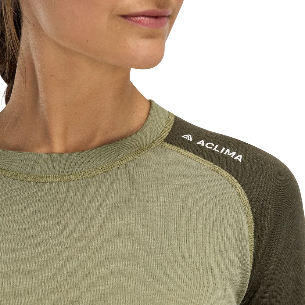 WarmWool Crewneck W's Aloe/Tarmac, view: 2