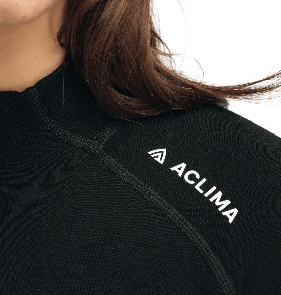 WarmWool Mockneck W's Jet Black, view: 2