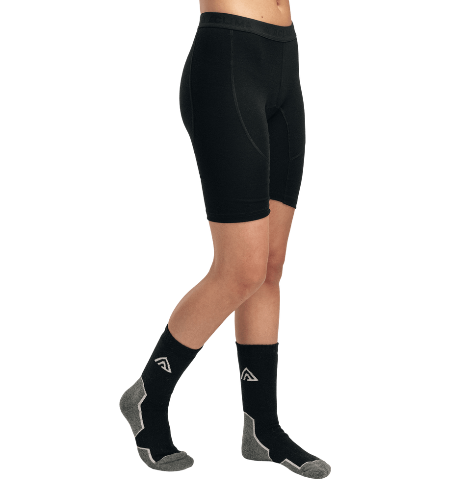 WarmWool Shorts Long W's Jet Black, view: 1