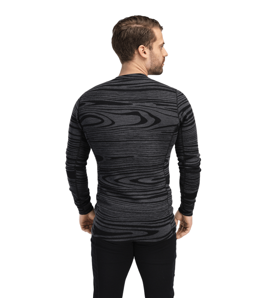 WarmWool Crewneck M's Black Motion, view: 2