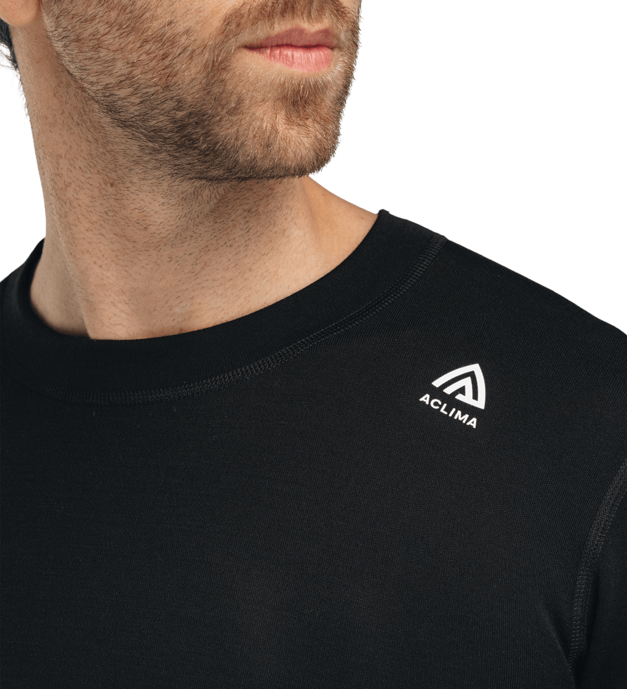 WarmWool Crewneck M's Jet Black, view: 2