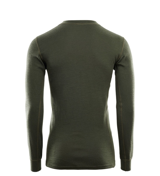 WarmWool crewneck M's Olive Night, view: 1
