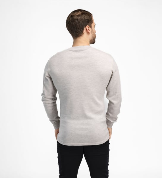 WarmWool Granddad M's Beige Melange, view: 2