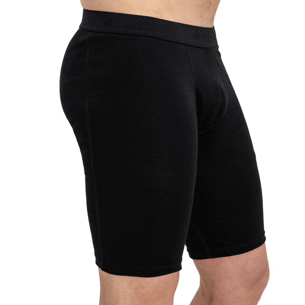 WarmWool Shorts Long M's Jet Black, view: 2