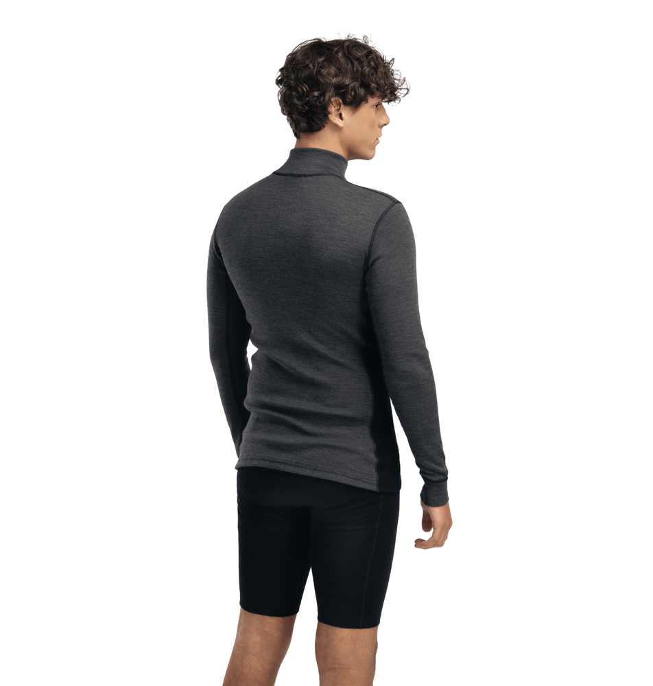 WarmWool Mockneck M's Marengo/Jet Black, view: 1