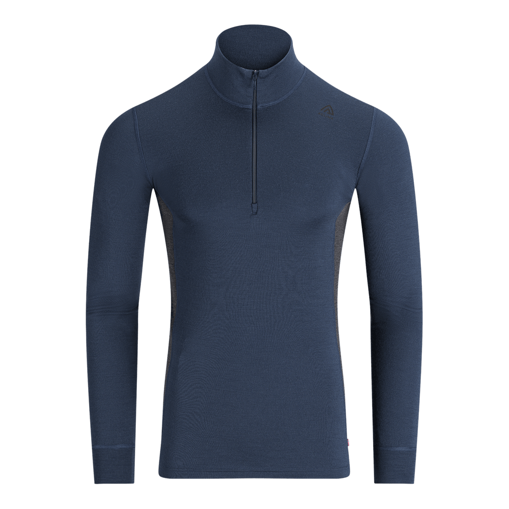 WarmWool Mockneck M's Midnight Navy/Marengo, view: 3