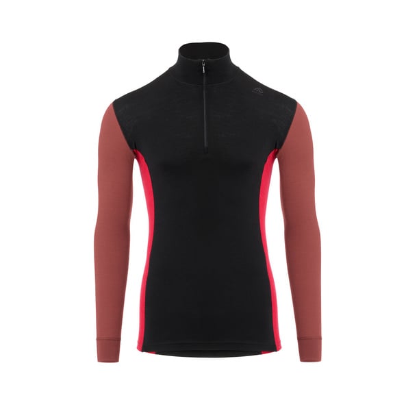 WarmWool Mockneck M's Jet Black / Spiced Apple / Jester Red, view: 0