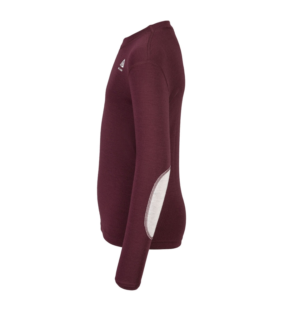 WarmWool Crewneck Jr Fig/Beige Melange, view: 2