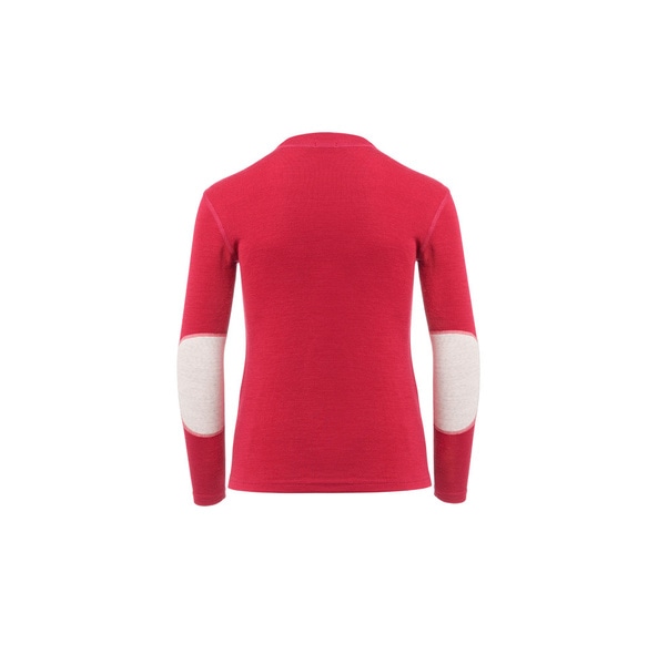 WarmWool crewneck Jr Jester Red / Beige Melange, view: 1