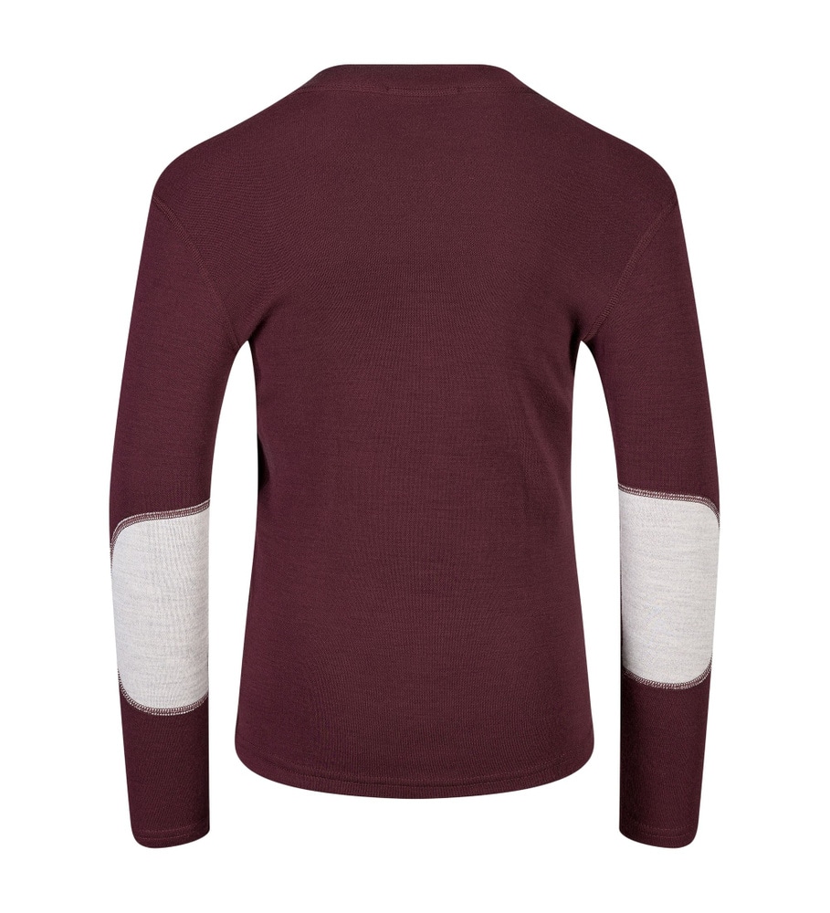 WarmWool Crewneck Jr Fig/Beige Melange, view: 1