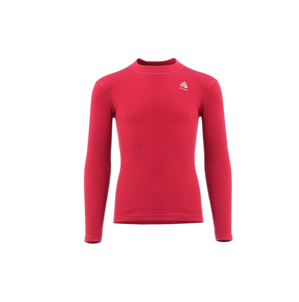 WarmWool Crewneck Jr Jester Red/Beige Melange, view: 1