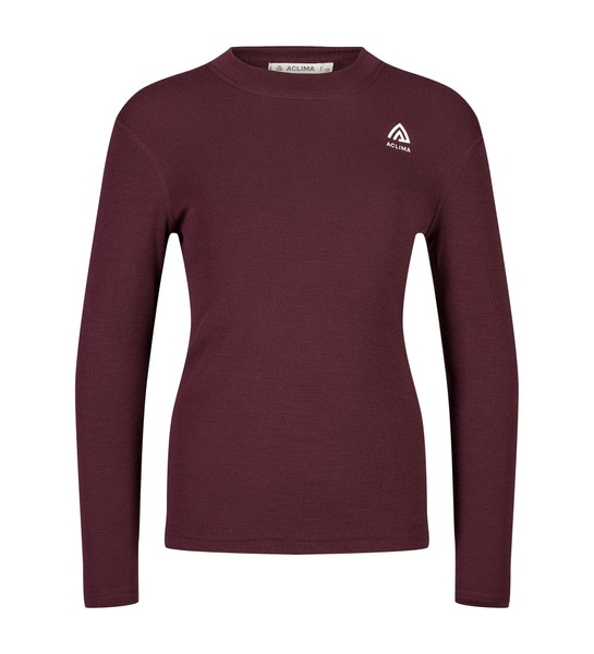 WarmWool crewneck Jr Fig/Beige Melange, view: 0