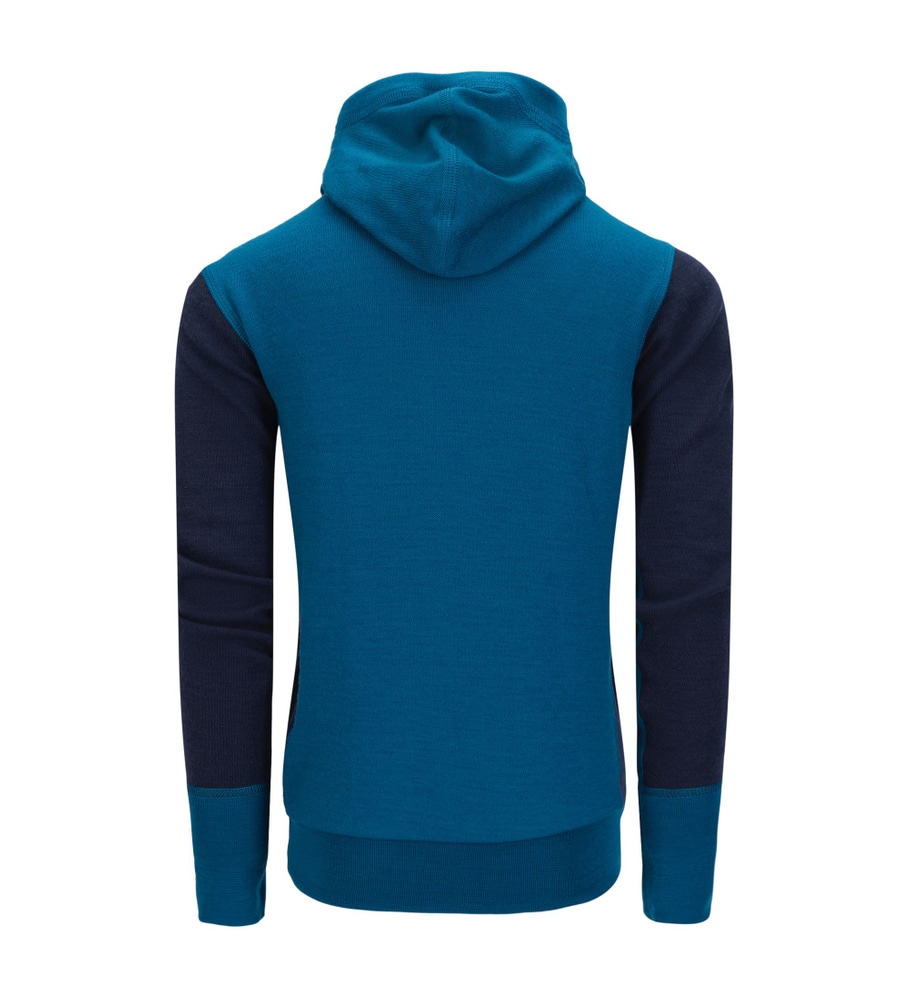 WarmWool hoodsweater Ch Corsair/Navy Blazer, view: 1