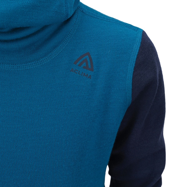 WarmWool hoodsweater Ch Corsair/Navy Blazer, view: 4