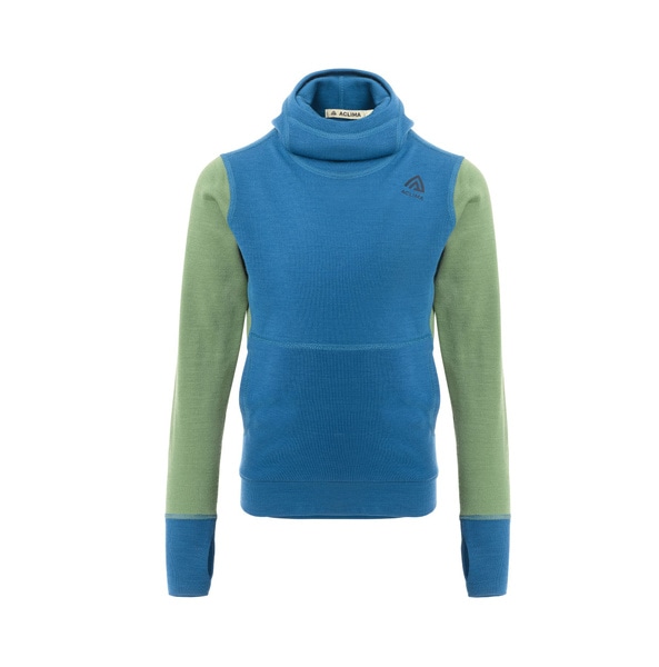 WarmWool hoodsweater Ch Corsair / Dill, view: 0