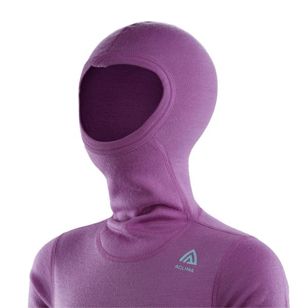 WarmWool hoodsweater Ch Sunset Purple / Reef Waters, view: 2