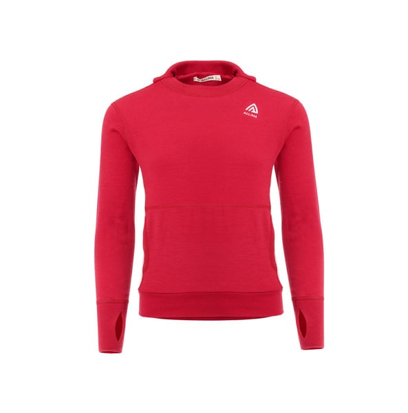 WarmWool hoodsweater Jr Jester Red / Beige Melange, view: 0