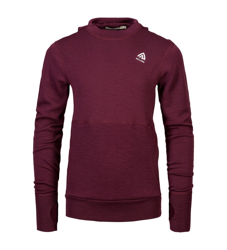 WarmWool hoodsweater Jr Fig/Beige Melange, view: 0