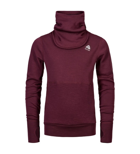 WarmWool hoodsweater Jr Fig/Beige Melange, view: 2