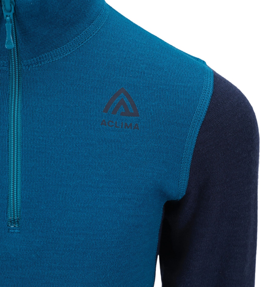 WarmWool Mockneck Ch Corsair/Navy Blazer, view: 3