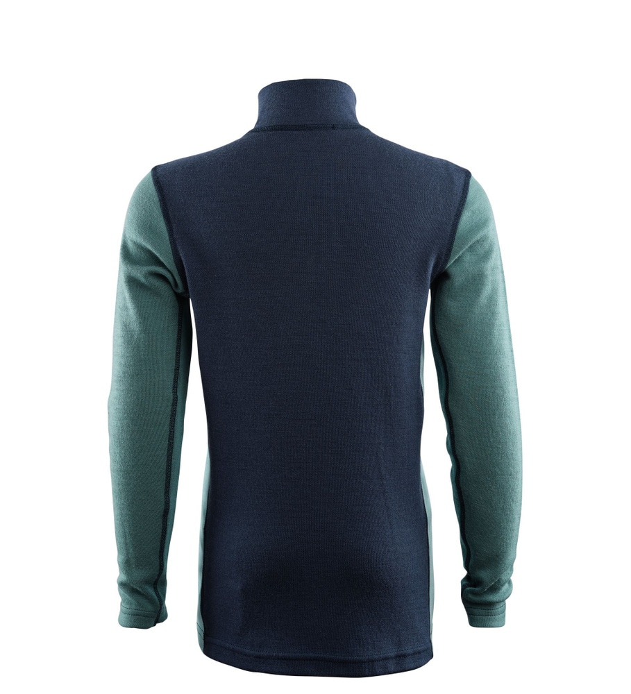 WarmWool mockneck Jr Navy Blazer / North Atlantic / Reef Waters, view: 1