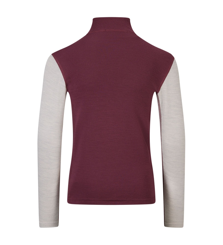 WarmWool mockneck Jr Fig/Beige Melange, view: 1